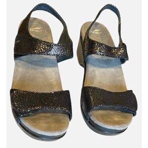 Dansko Sonnet Black Shimmer Sandal